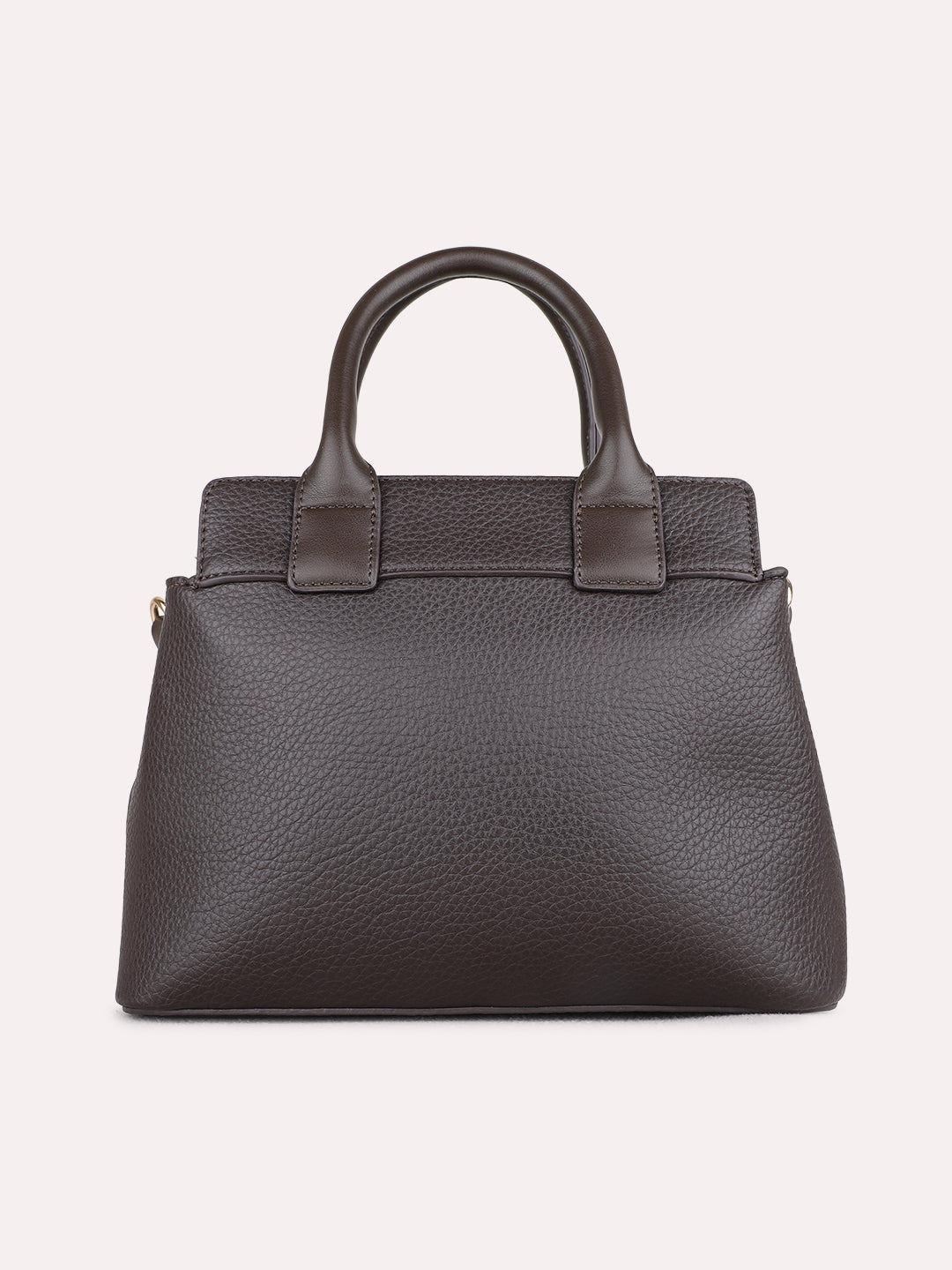 Womens Brown Handbag Zip Lock For Casual