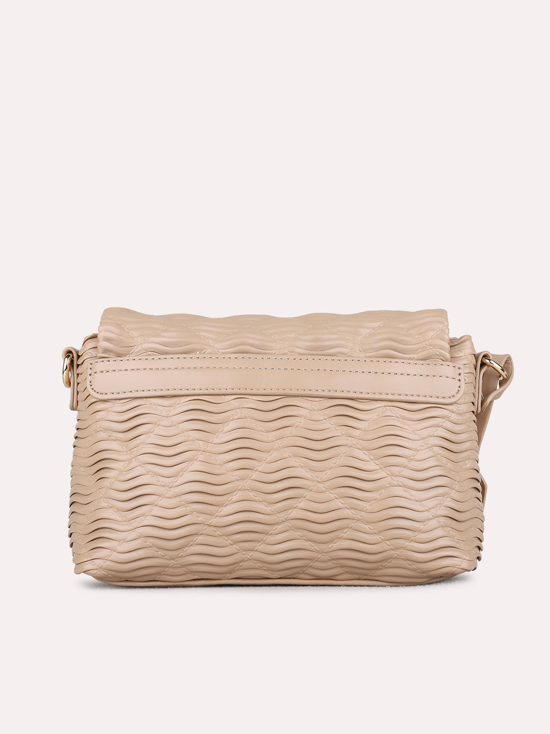 Womens Pink Sling Bag With Magnet Button Lock For Party