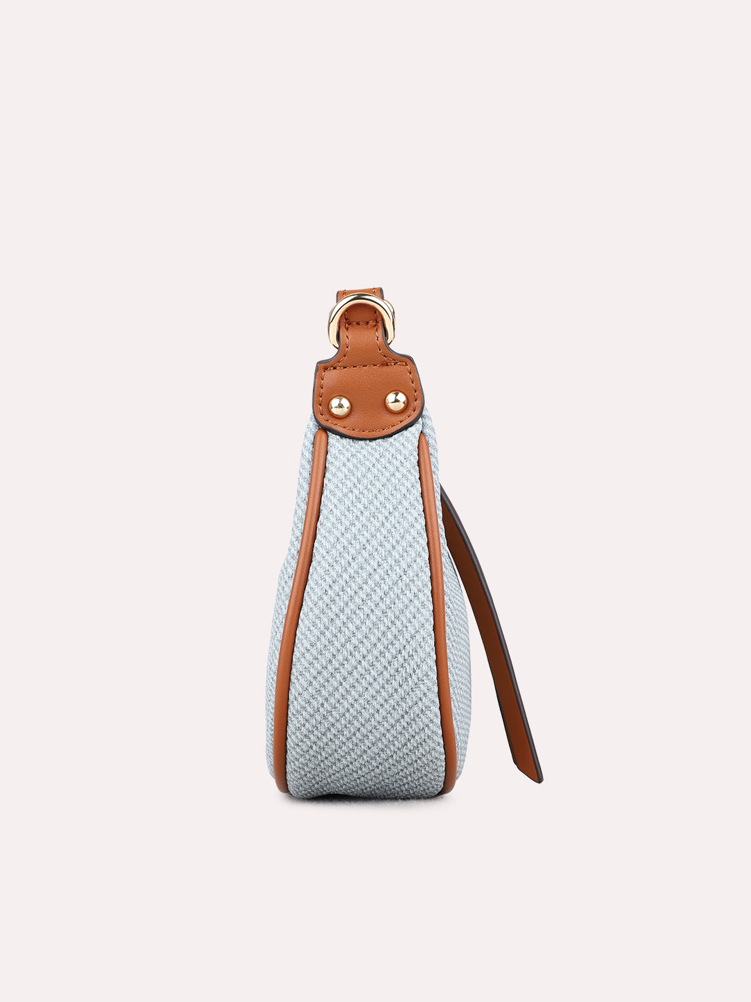 Womens Blue Shoulder Bag With Others Lock For Party Use