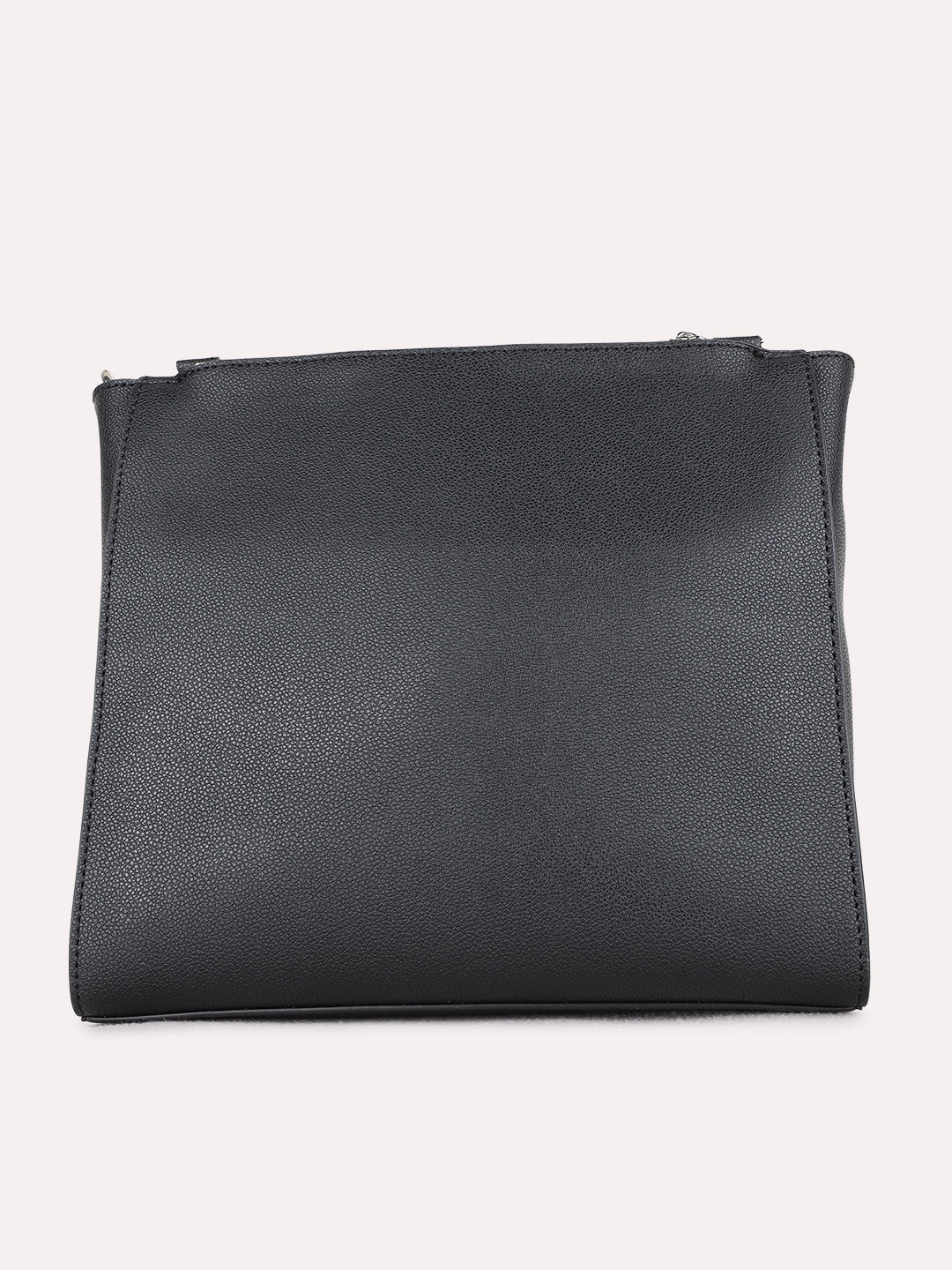 Womens Black Shoulder Bag Zip Lock For Party Use