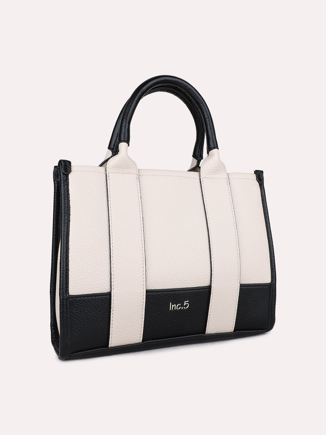 Womens Black Casual Handbag With Zip Lock