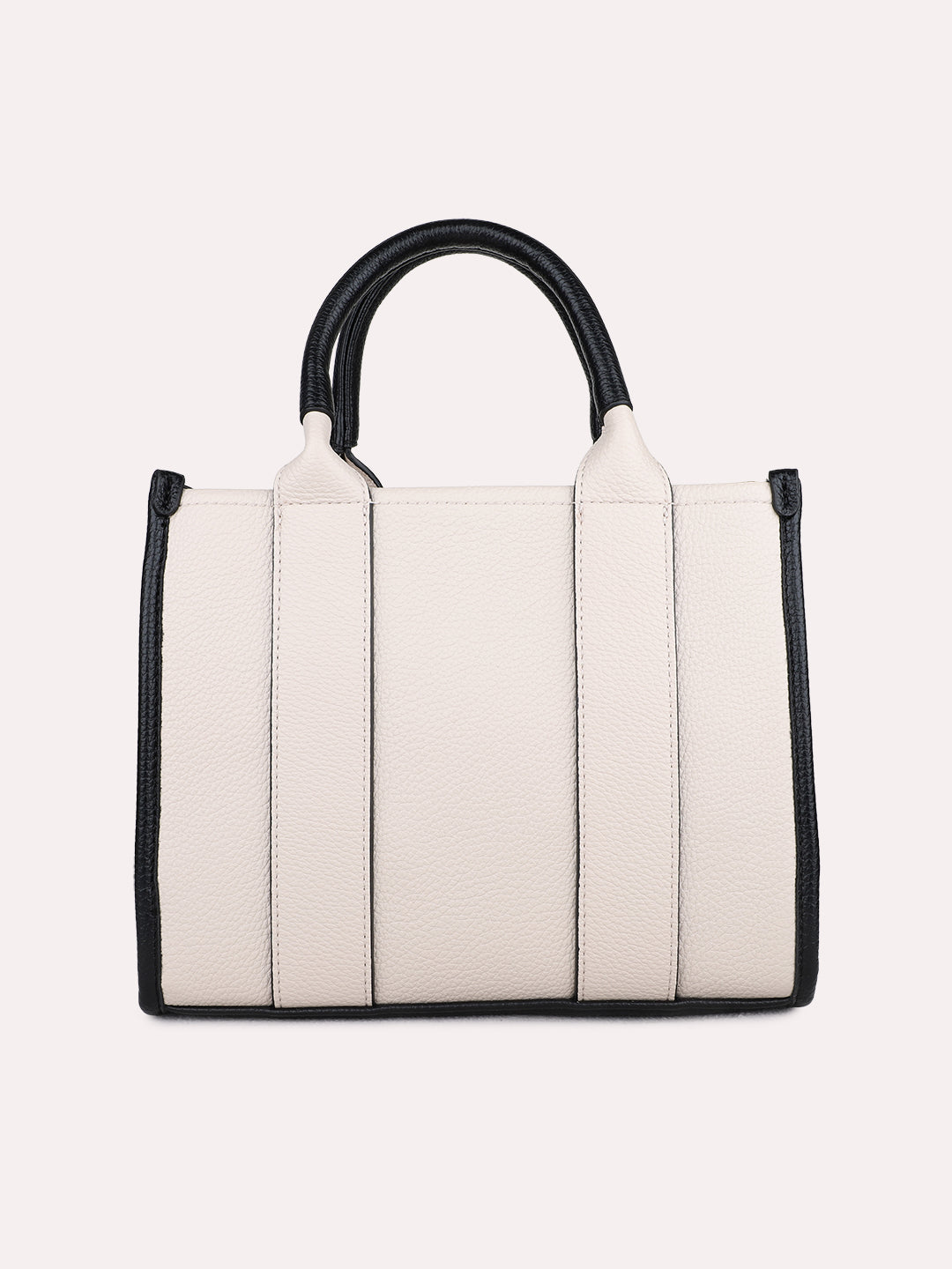 Womens Black Casual Handbag With Zip Lock