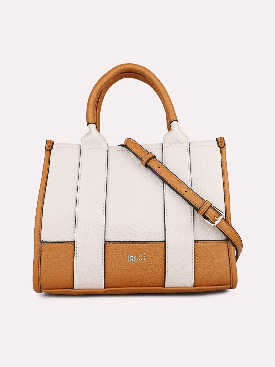 Womens Brown Casual Handbag With Zip Lock