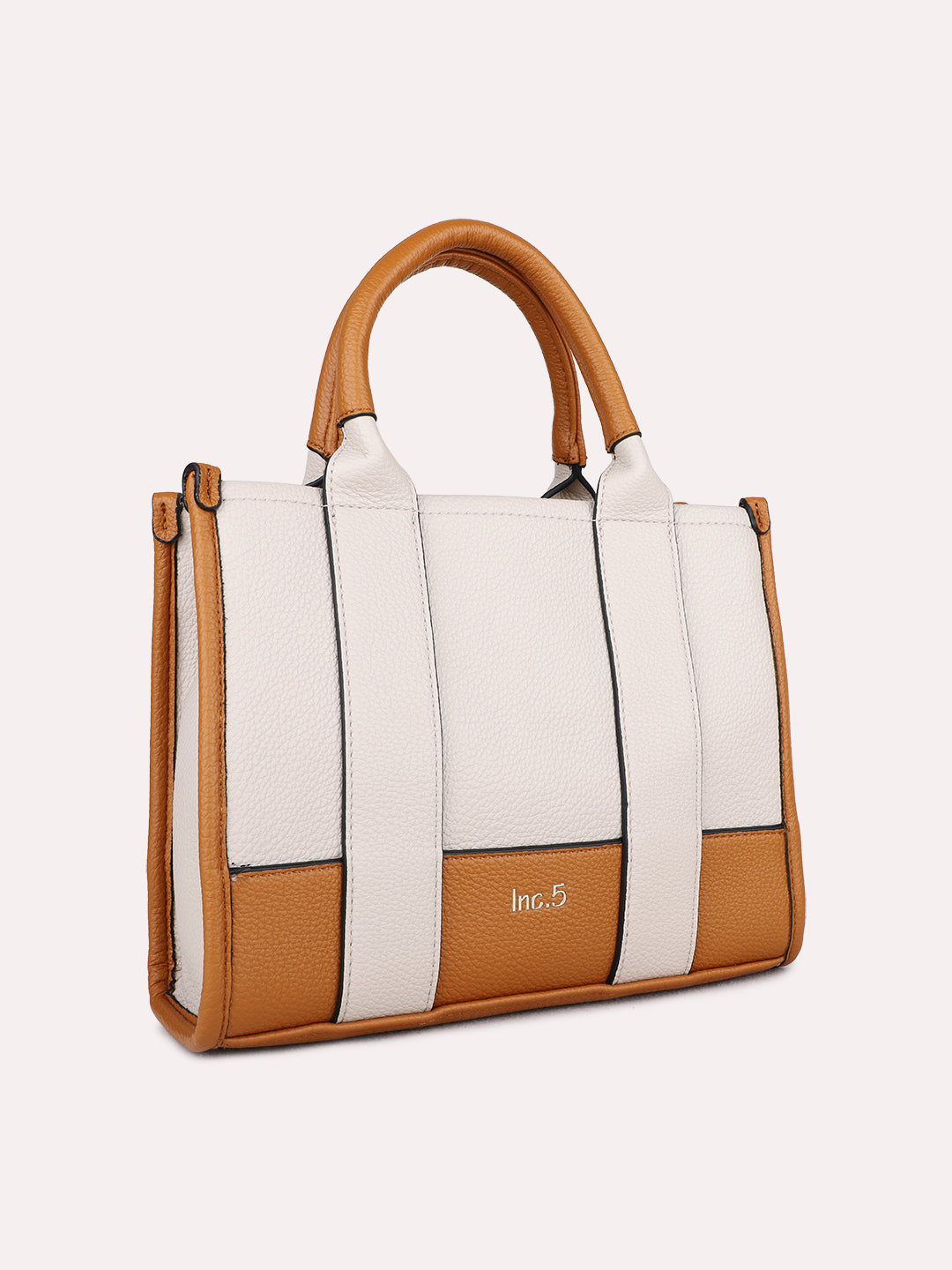 Womens Brown Casual Handbag With Zip Lock