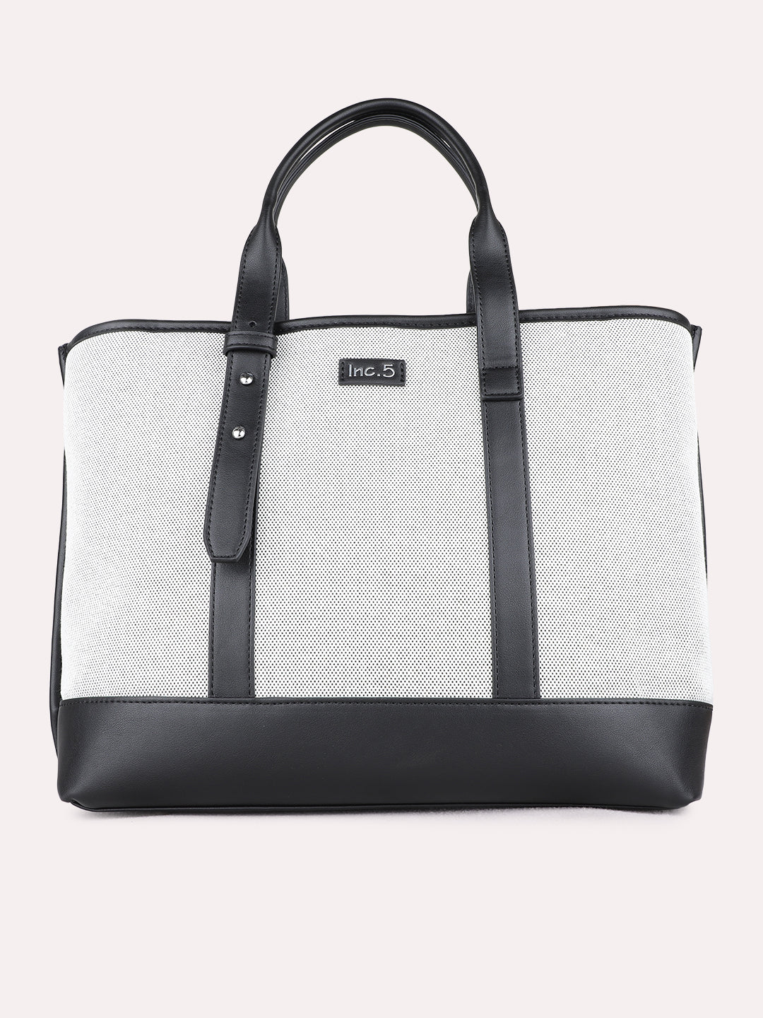 Womens Black Shoulder Bag Zip Lock For Casual Use