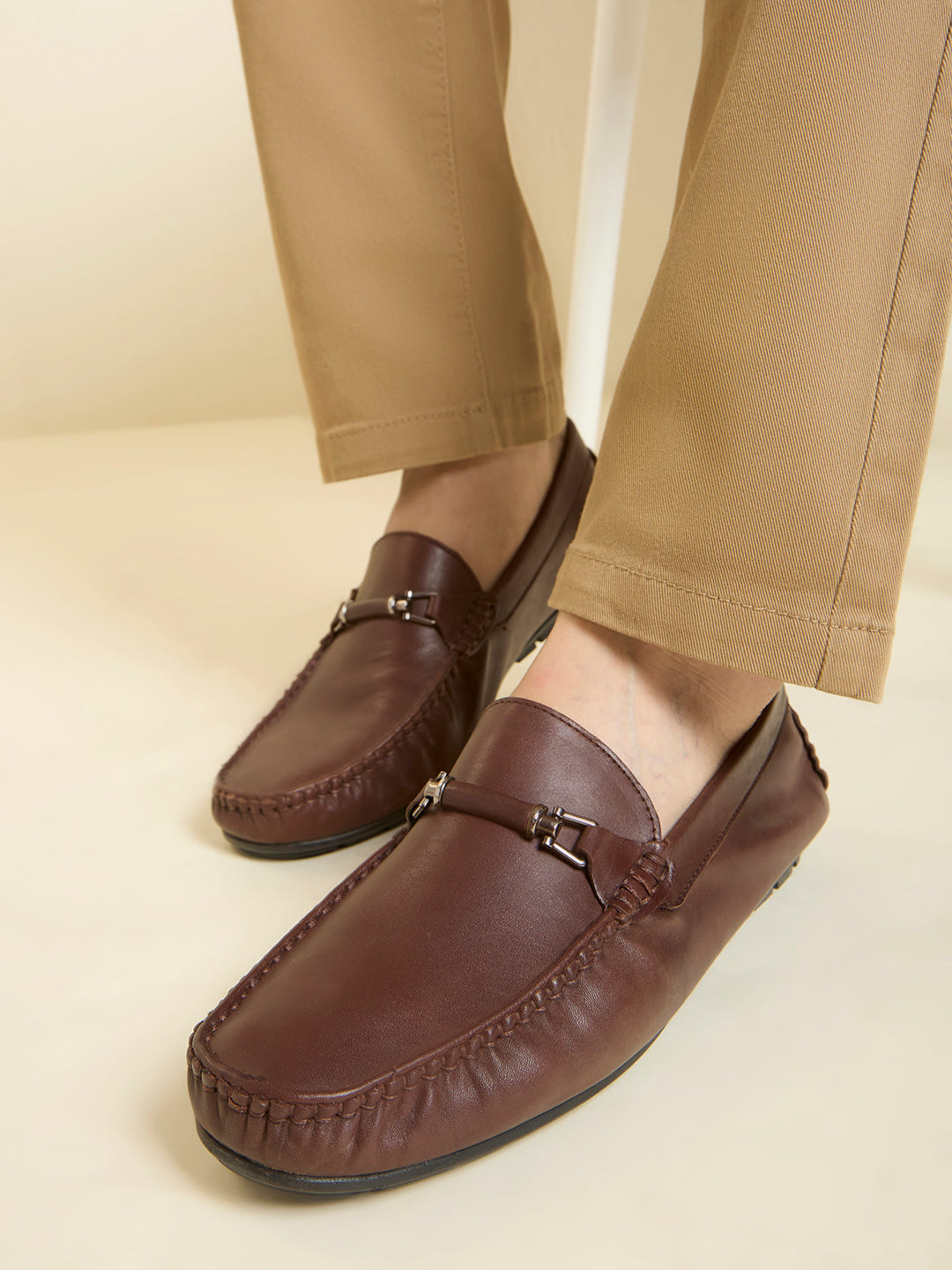 Privo Casual Slipon Shoe-Brown For Men