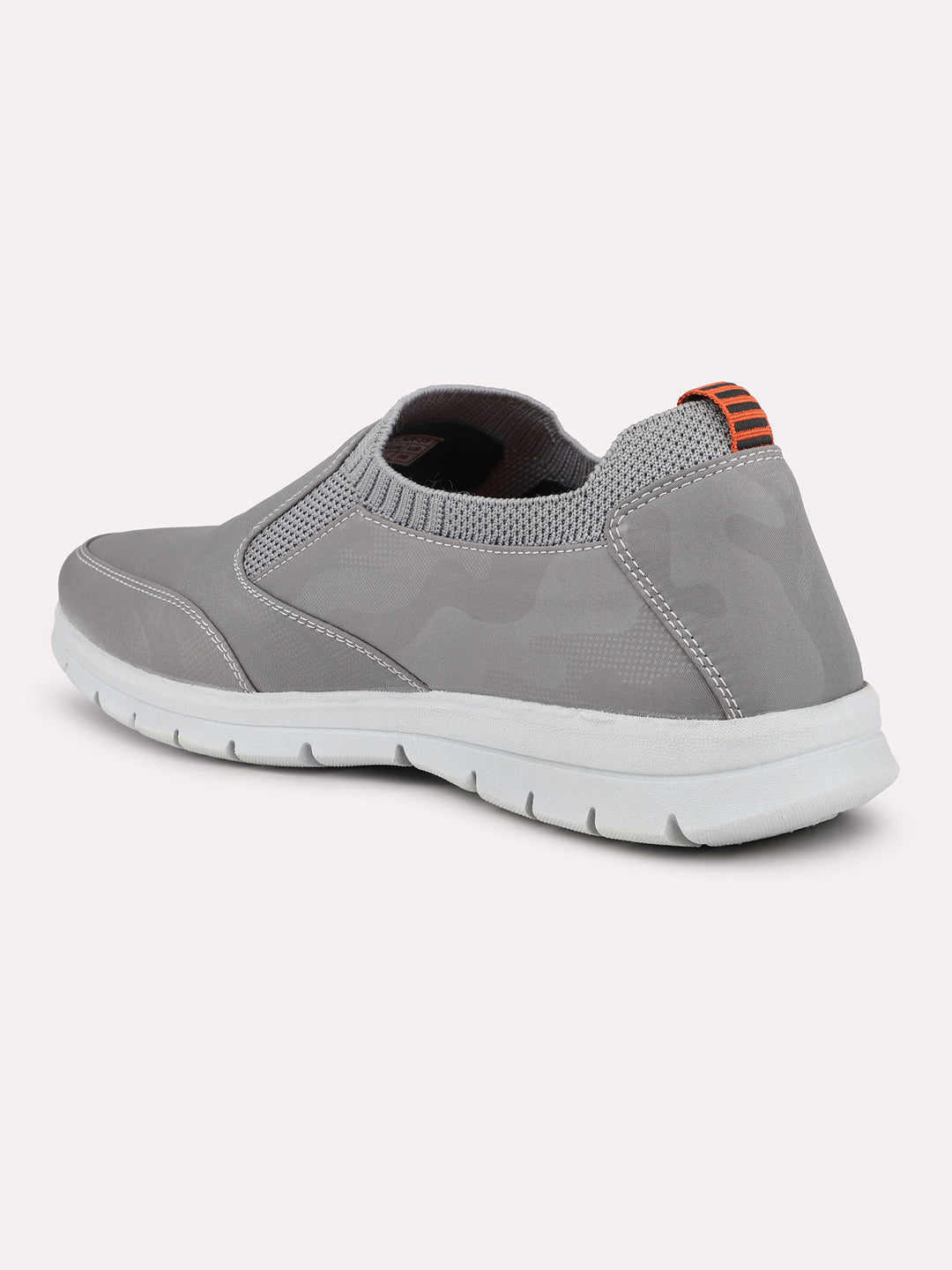 Atesber Grey Casual Slipons For Mens