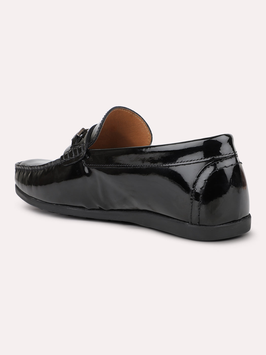 Men Black Comfort Formal Slip-Ons Loafer Shoes