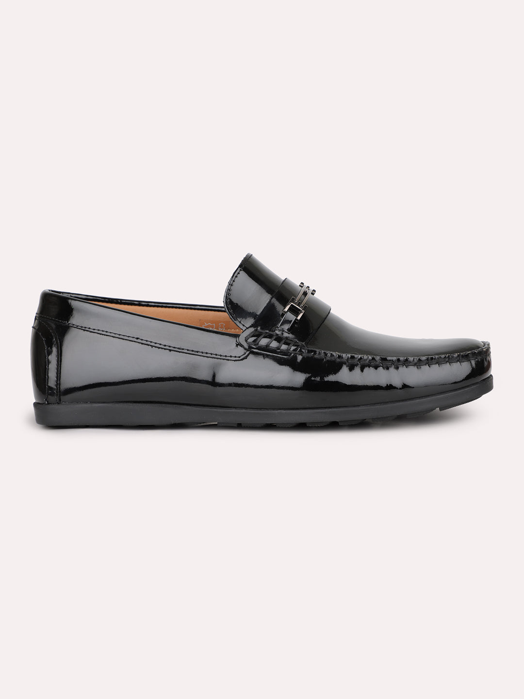 Men Black Comfort Formal Slip-Ons Loafer Shoes