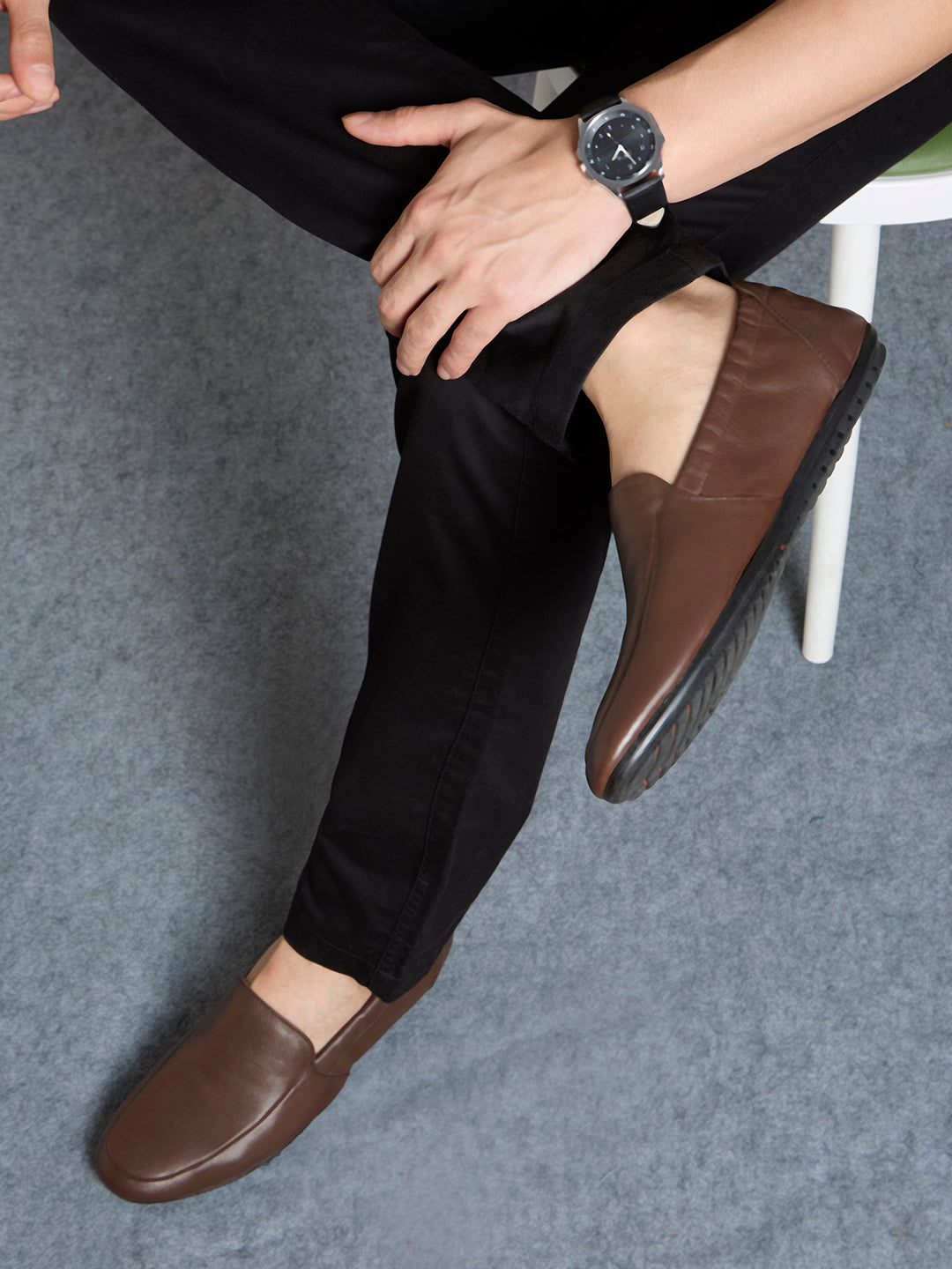 Privo Casual Slipon Shoe-Brown For Men