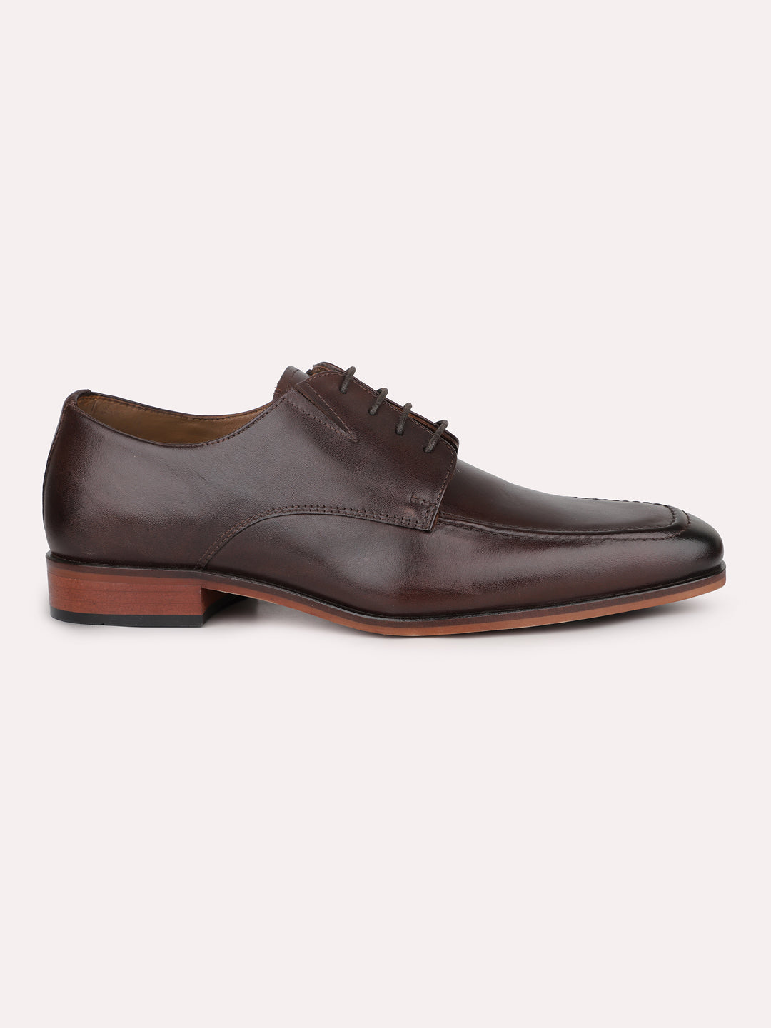 Atesber Brown Formal Lace-up Shoes For Mens