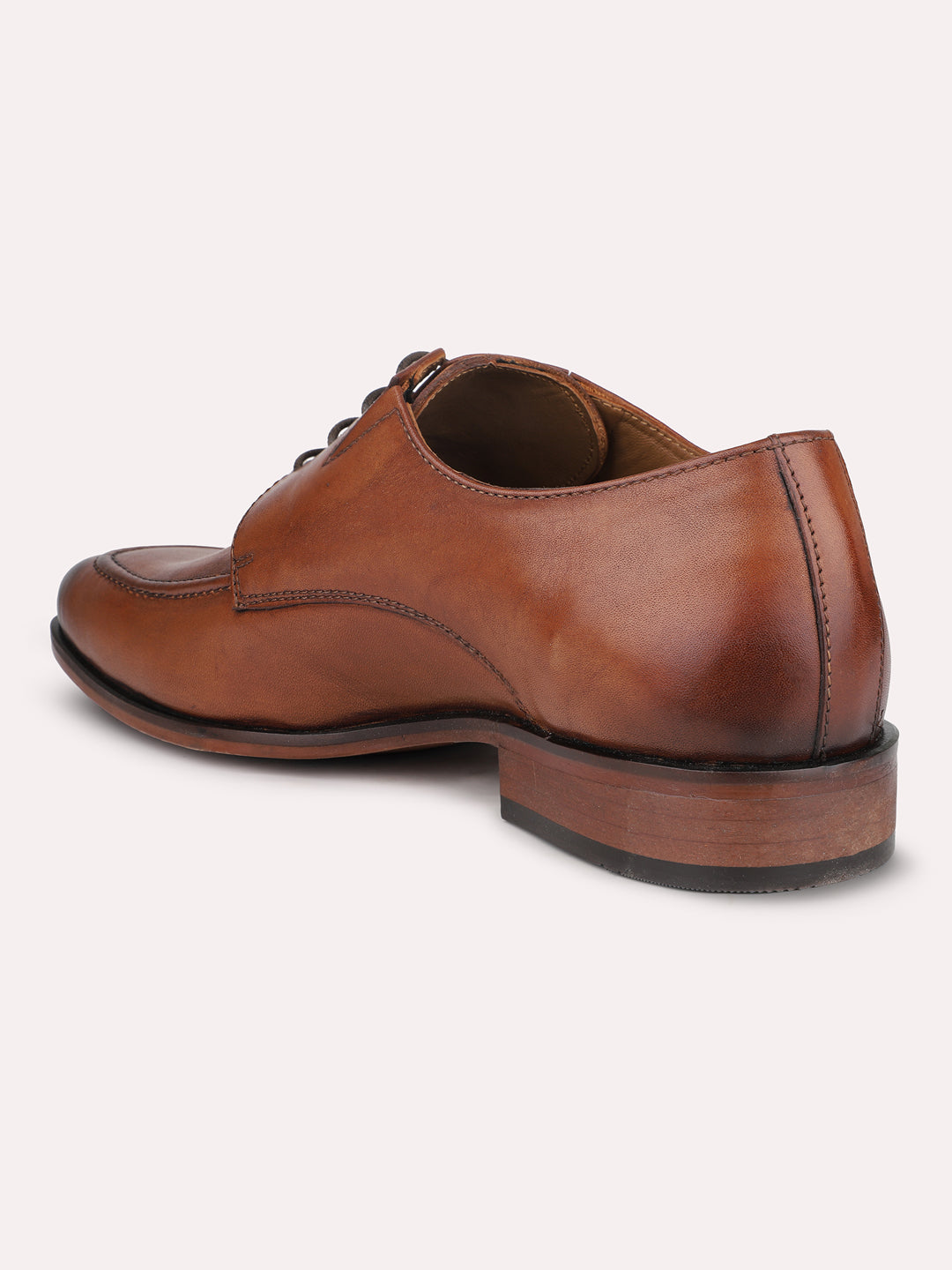 Atesber Tan Formal Lace-up Shoes For Mens