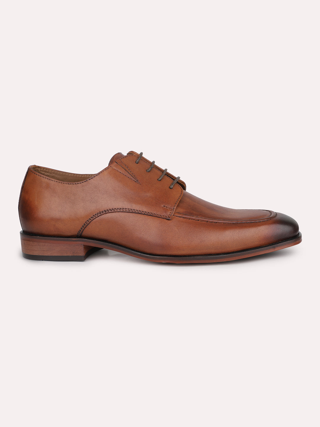 Atesber Tan Formal Lace-up Shoes For Mens