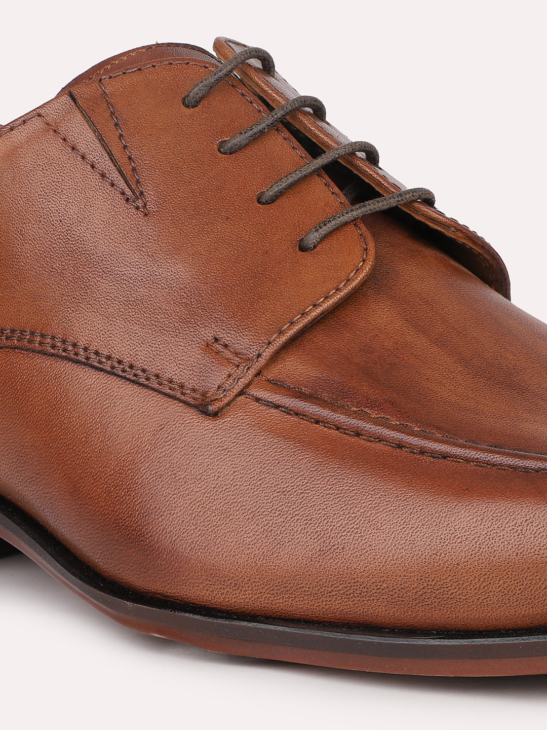 Atesber Tan Formal Lace-up Shoes For Mens