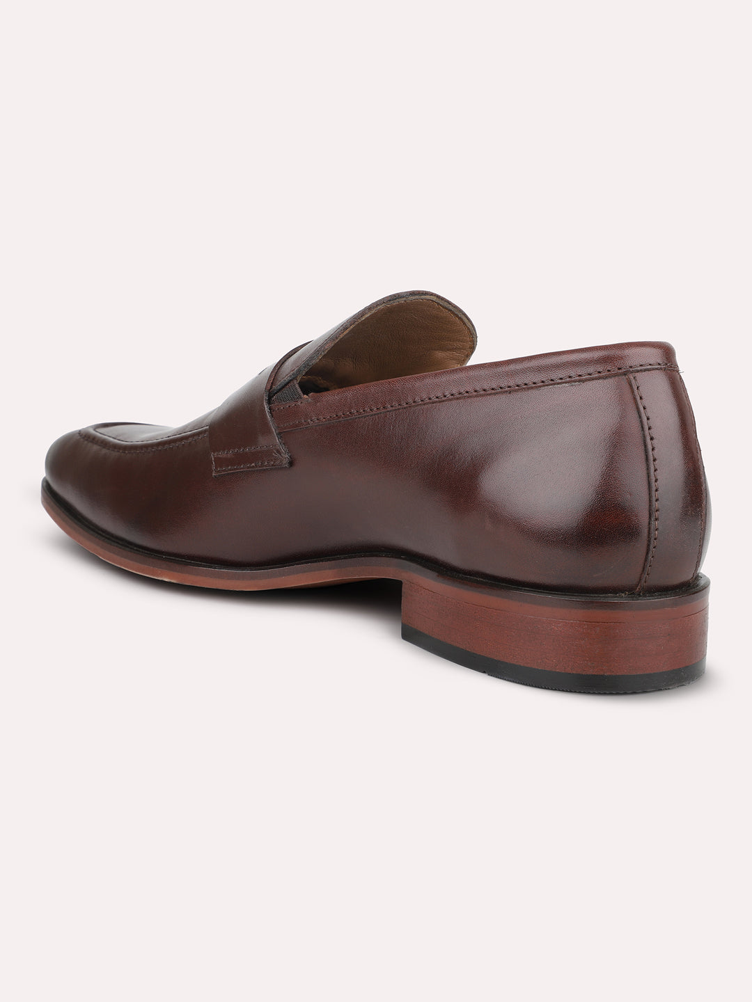 Atesber Brown Formal Slipons For Mens