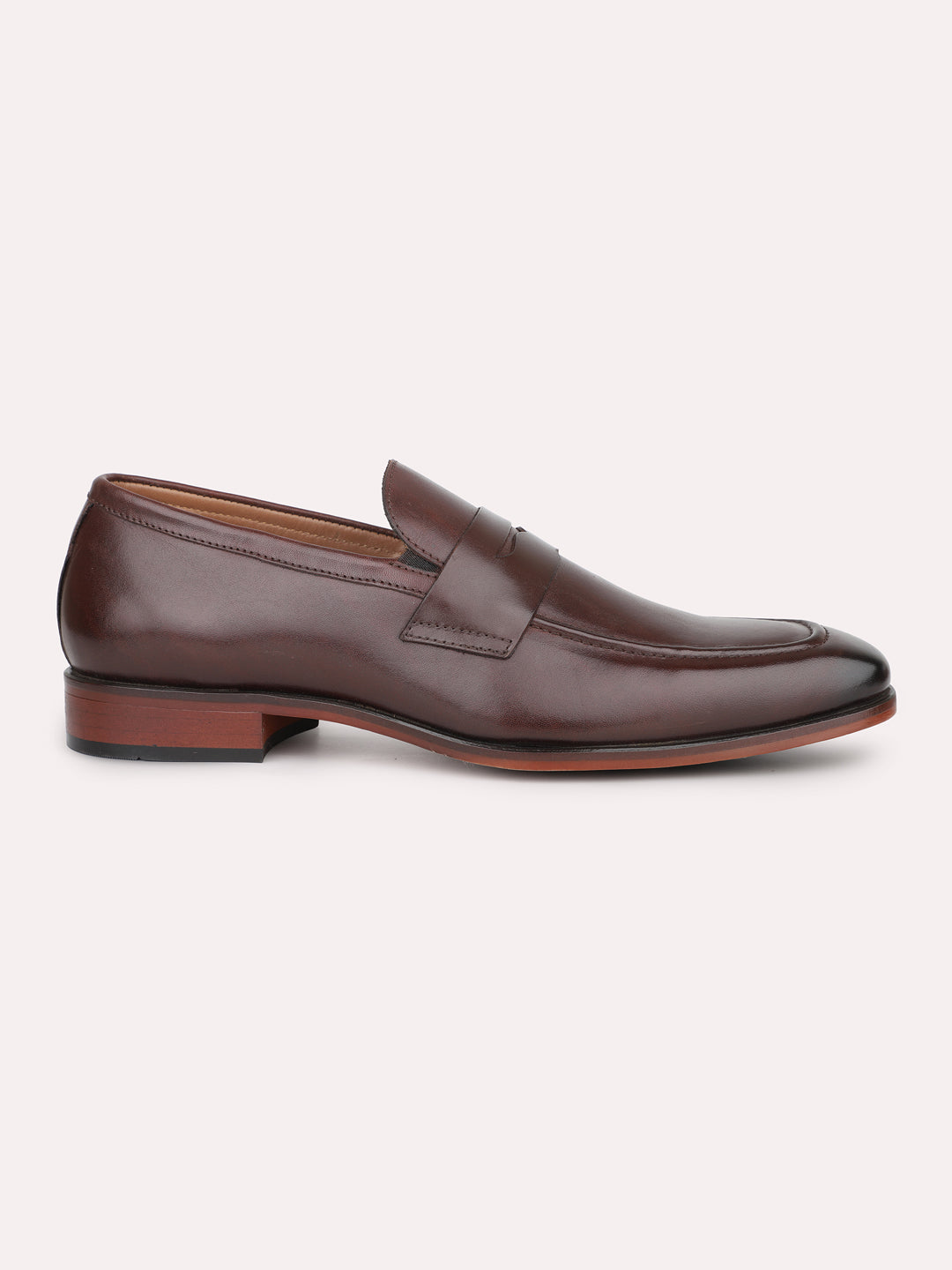 Atesber Brown Formal Slipons For Mens