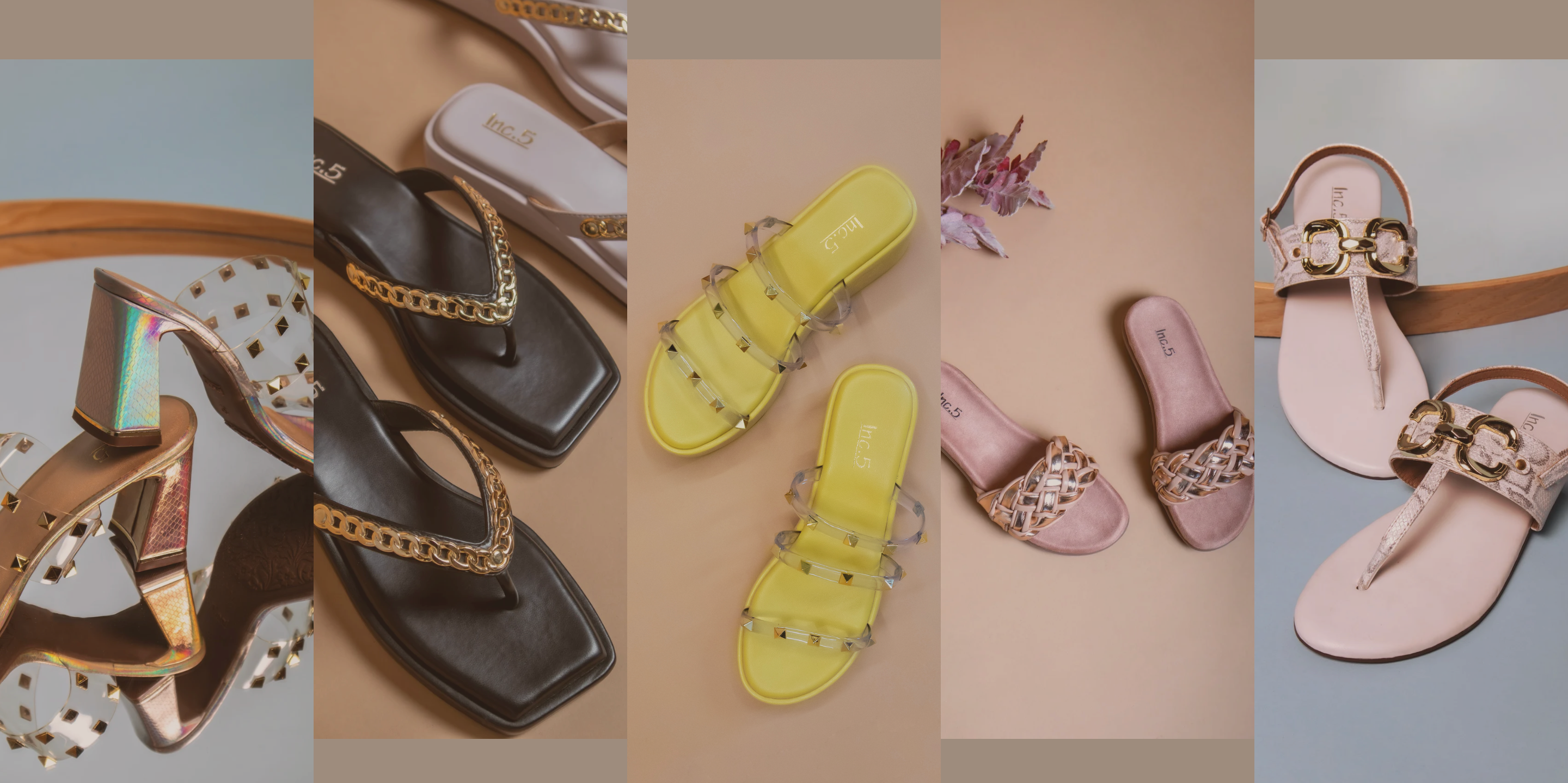 2022 New Brand Women Slippers Fashion Metal Decoration Sandals