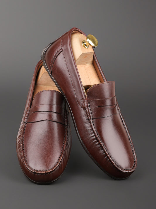 Atesber Brown Casual Driving Shoes For Mens