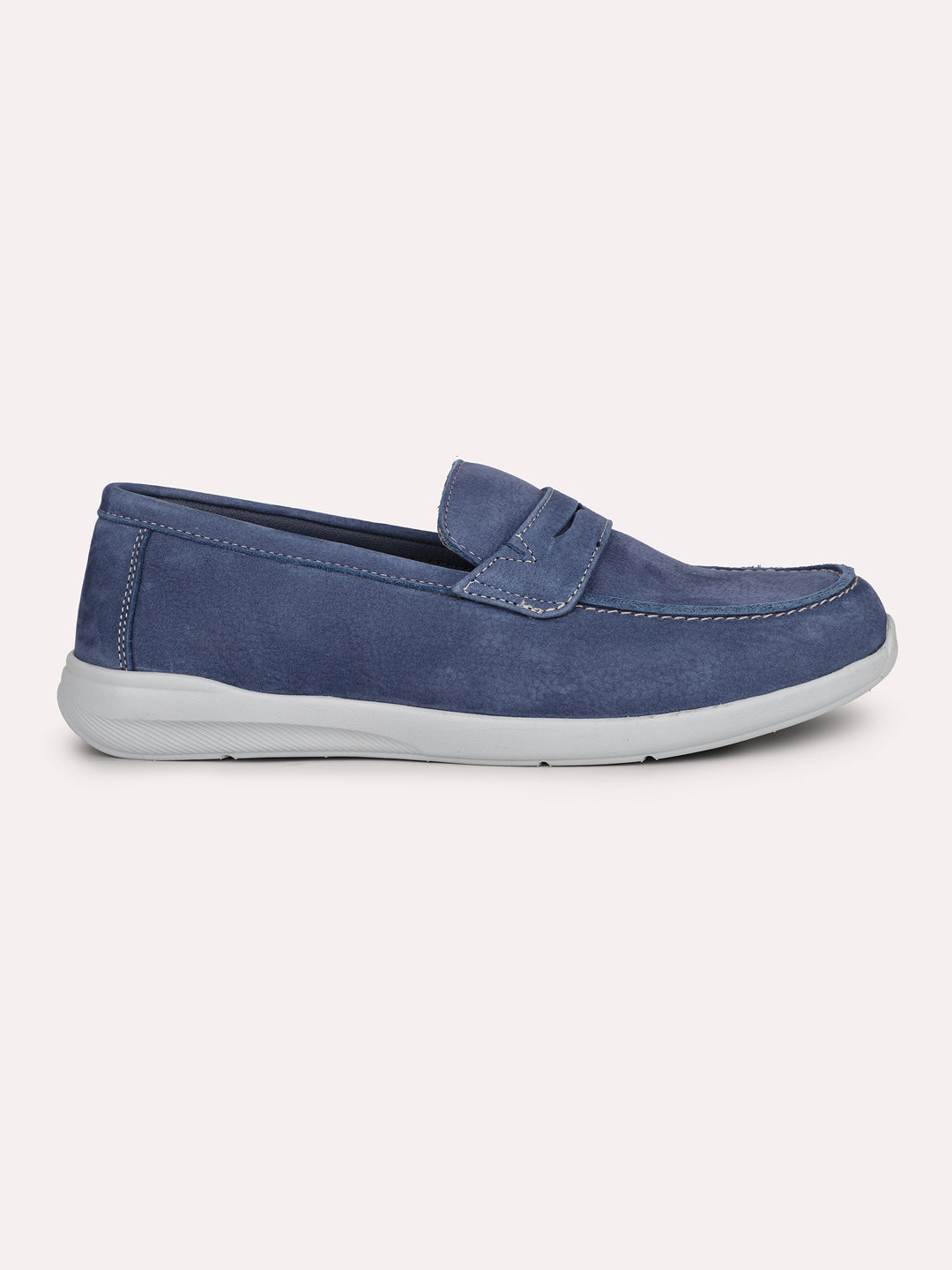 Atesber Blue Casual Slipons For Mens