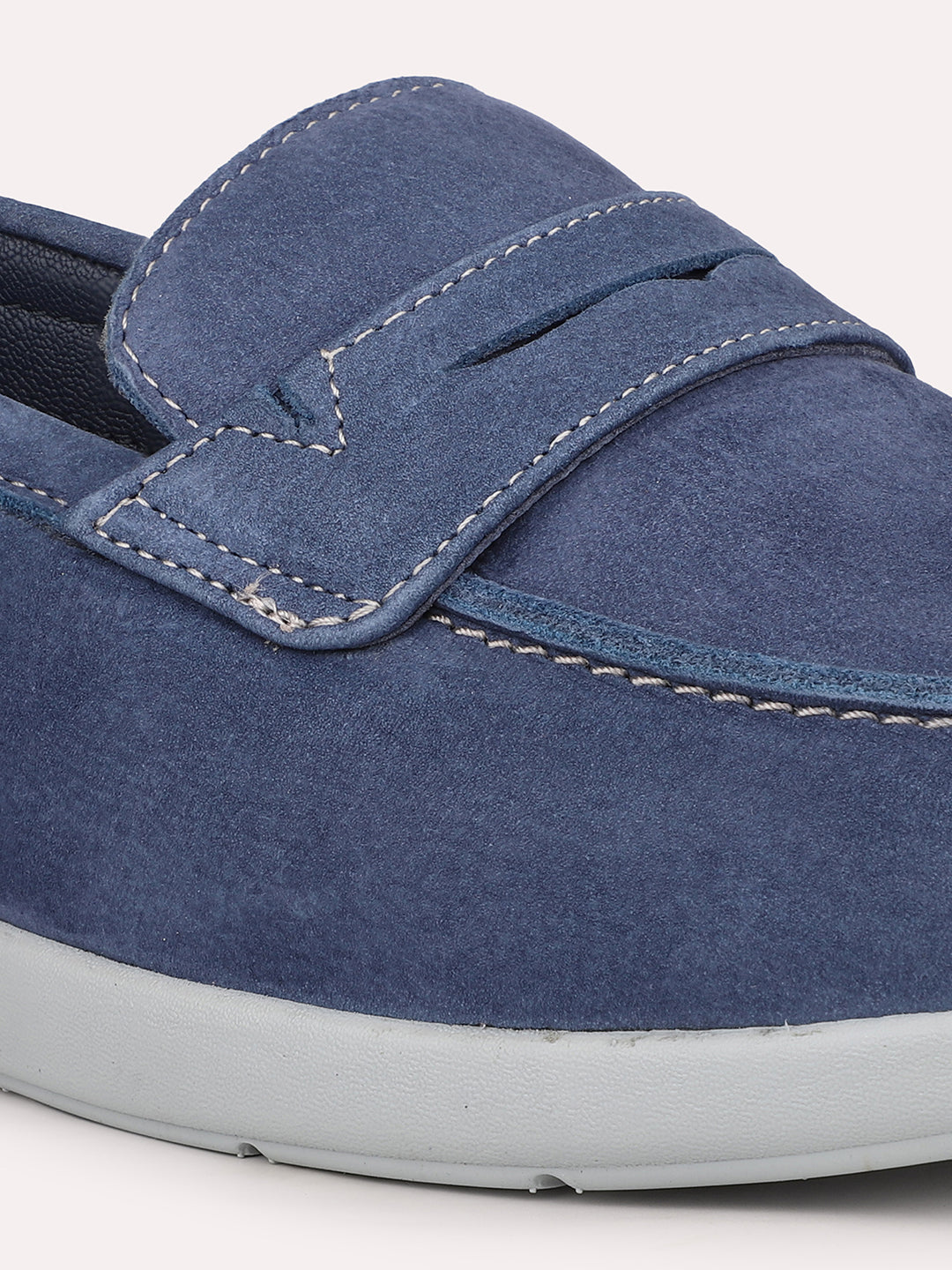 Atesber Blue Casual Slipons For Mens