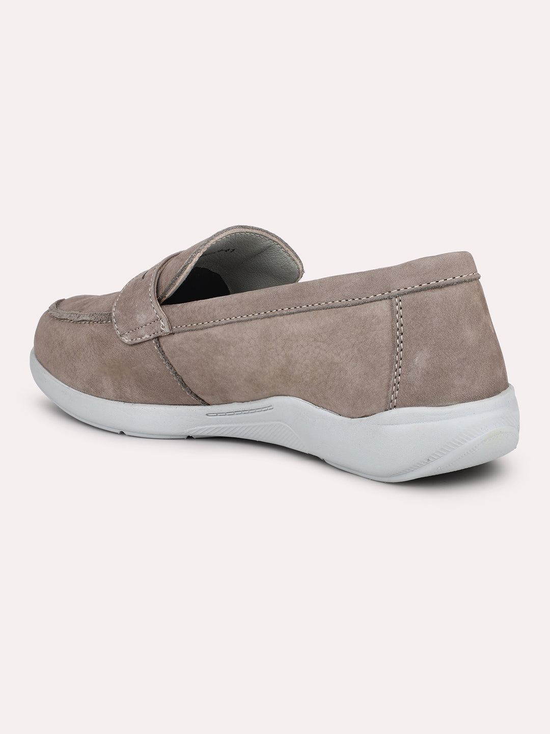 Atesber Grey Casual Slipons For Mens