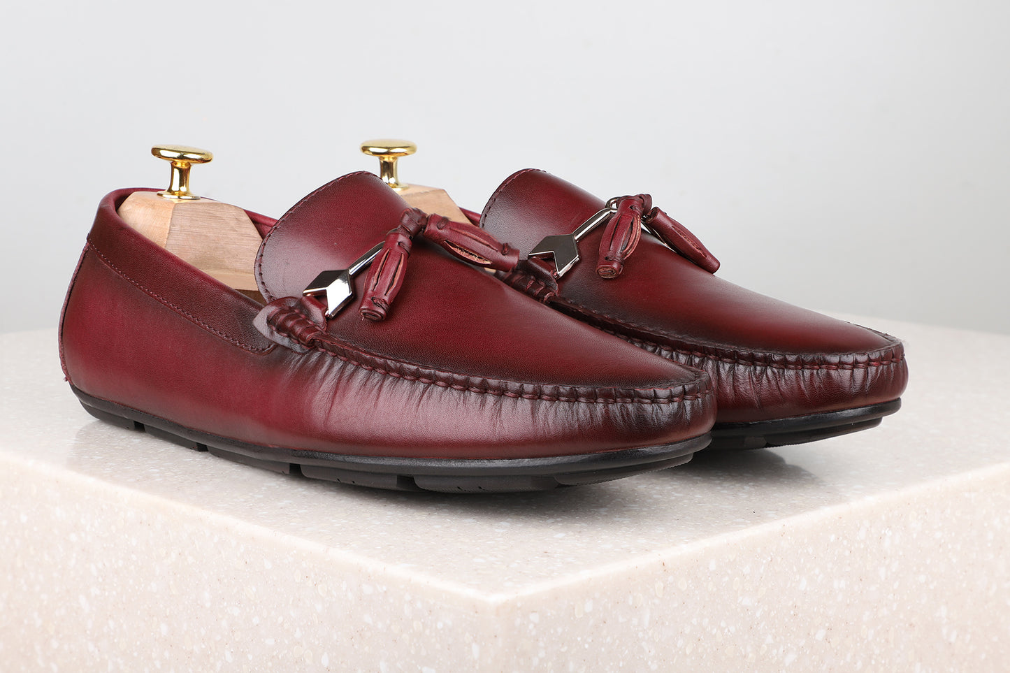 Driving Shoes-Burgundy
