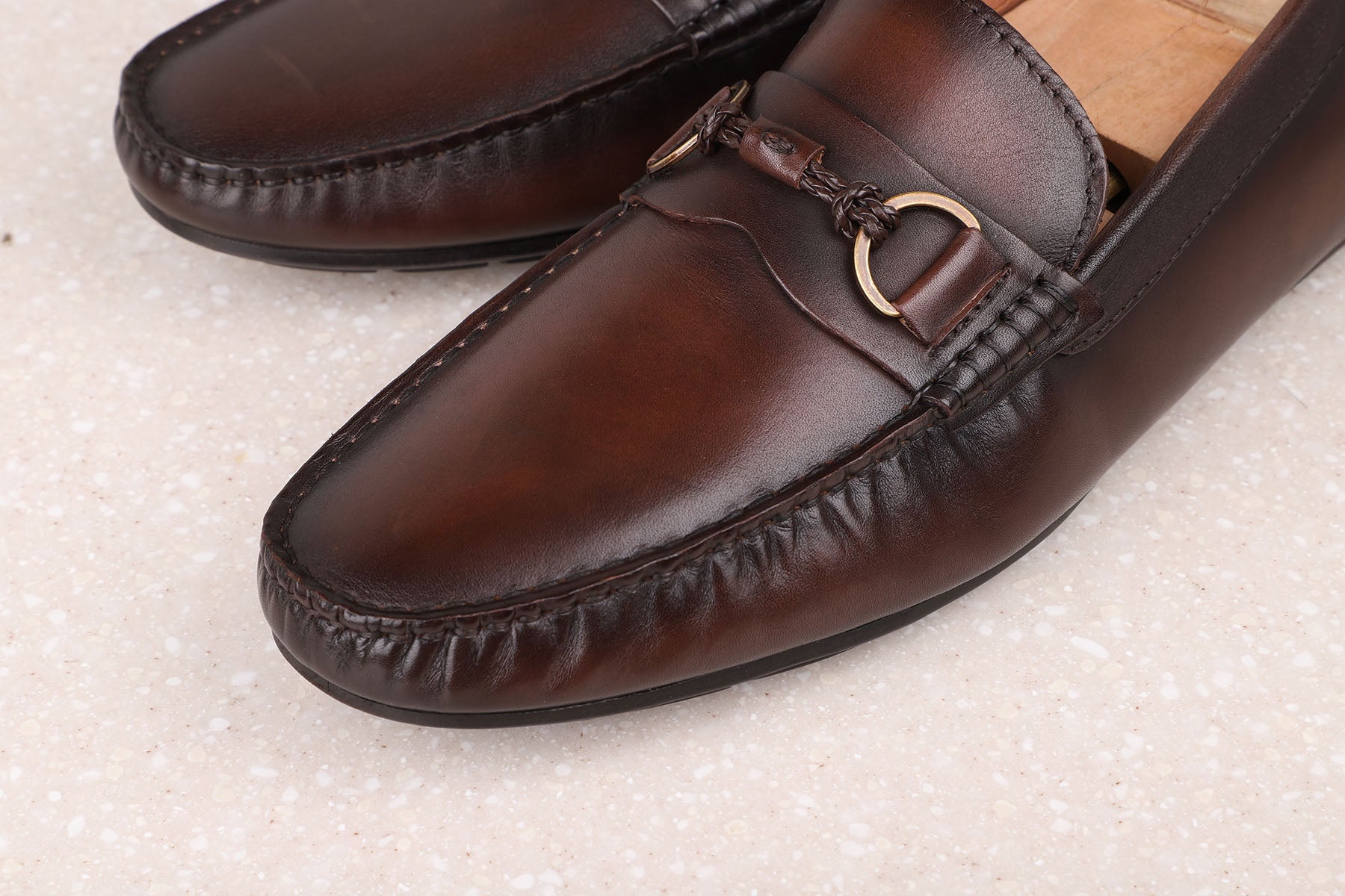 DRIVING SHOES-COFFEE-Men's Driving Shoes-Inc5 Shoes