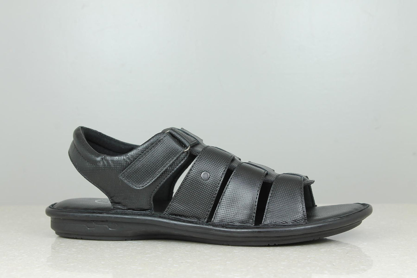 VELCRO SANDAL -BLACK-Men's Sandal-Inc5 Shoes