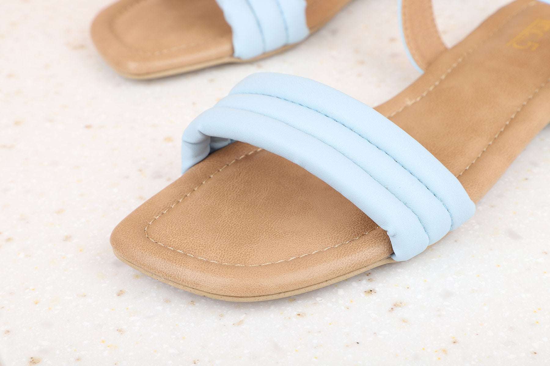 Pale blue best sale flat sandals