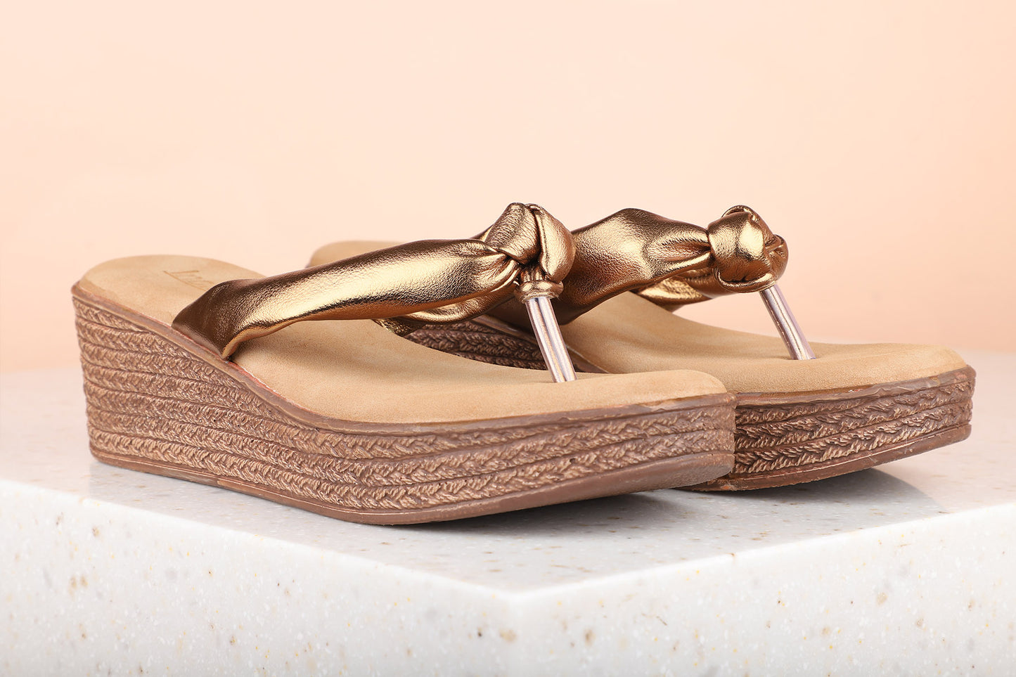 Women Antique Solid Wedge Sandals