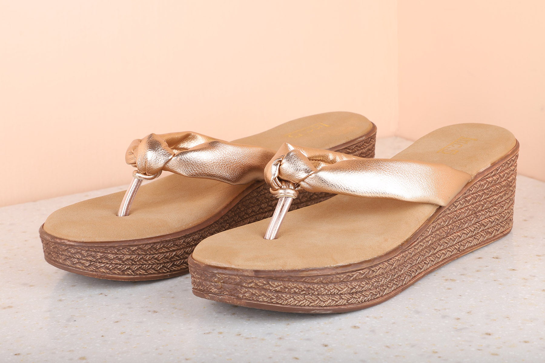 Next gold wedge fashion sandals