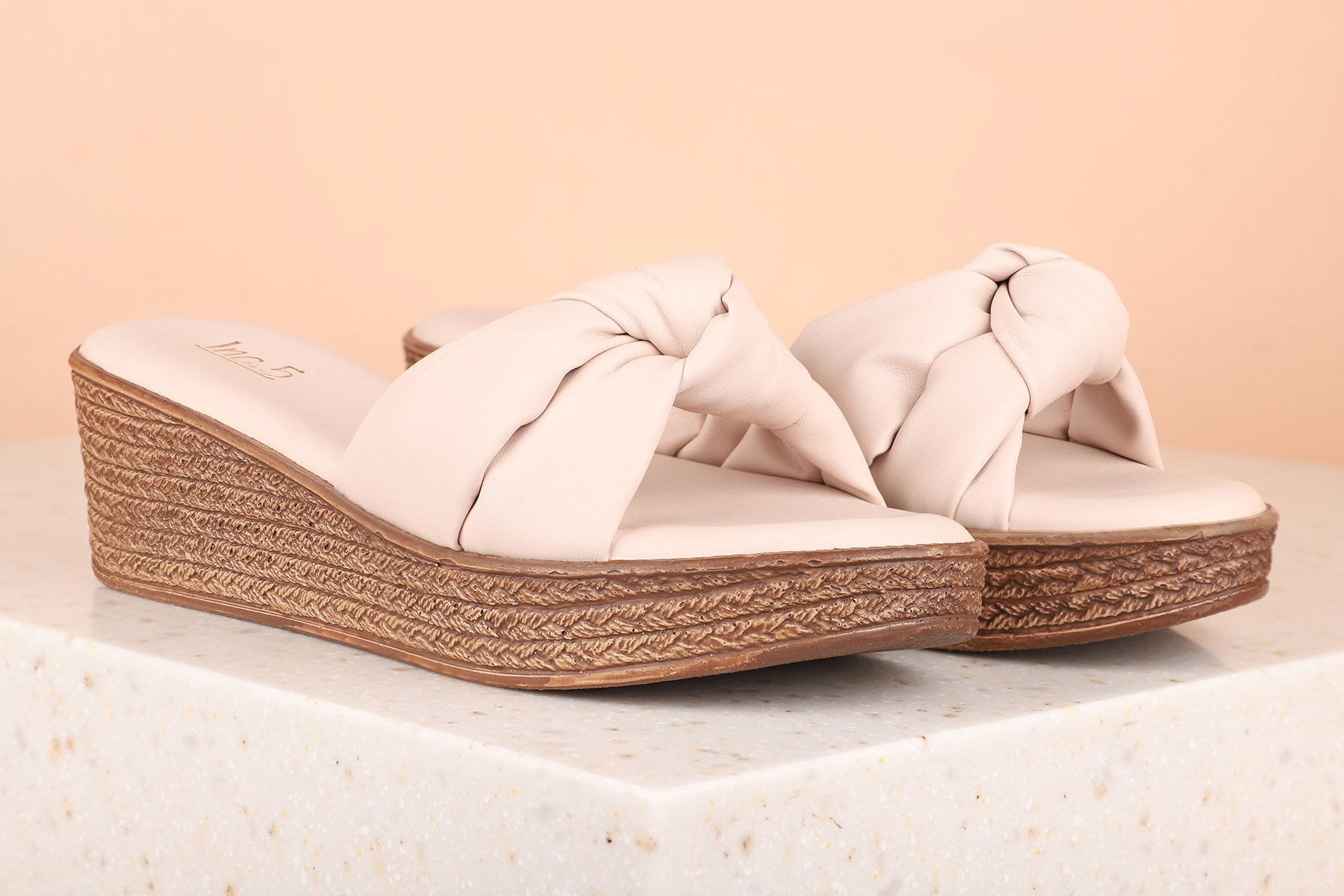 Womens beige wedge online sandals