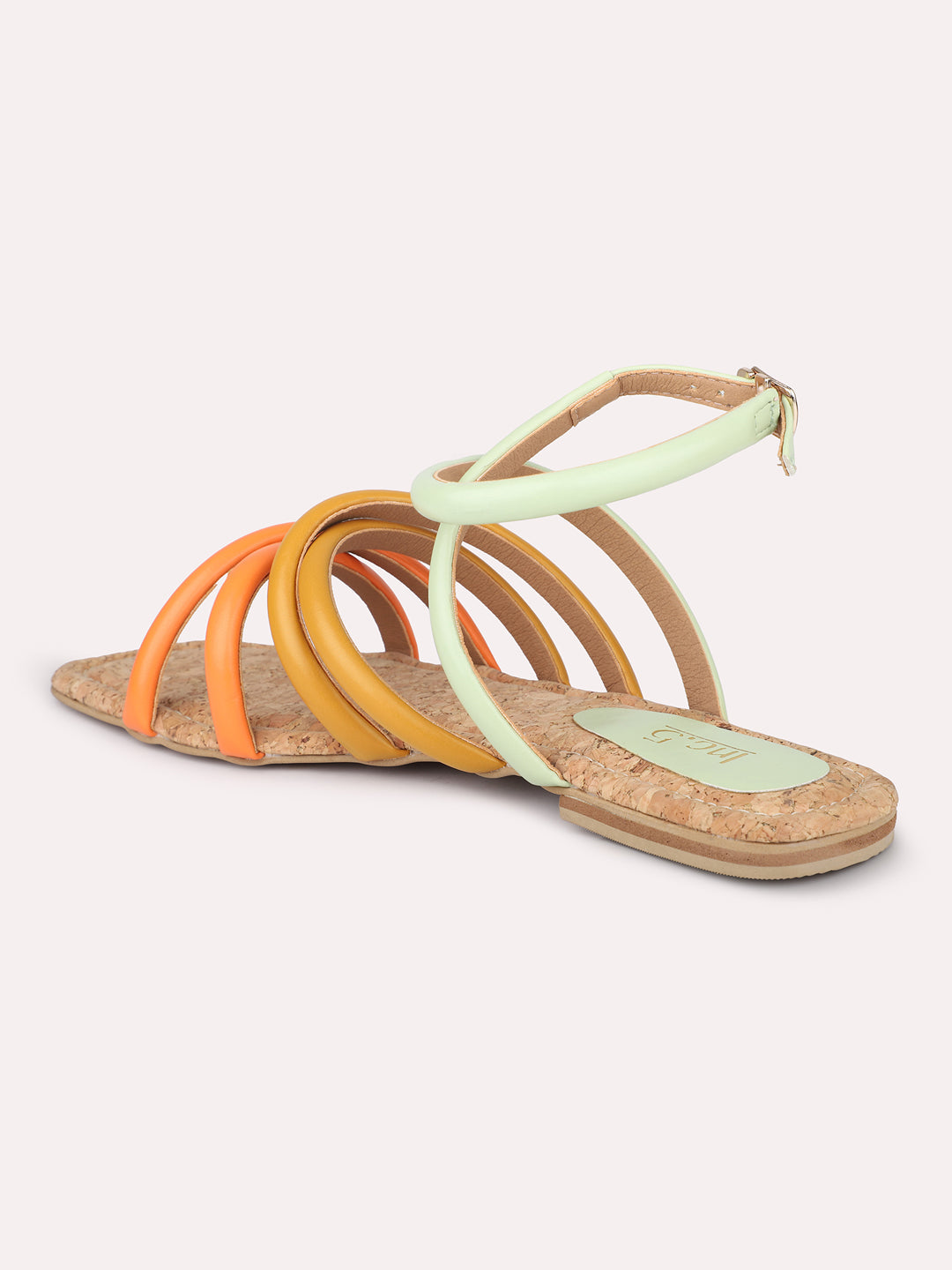 Women Pista Colourblocked One Toe Flats