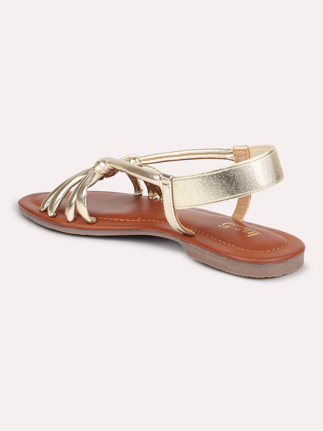 Buy Rose Gold Flat Sandals for Women by Anna Claire Online | Ajio.com