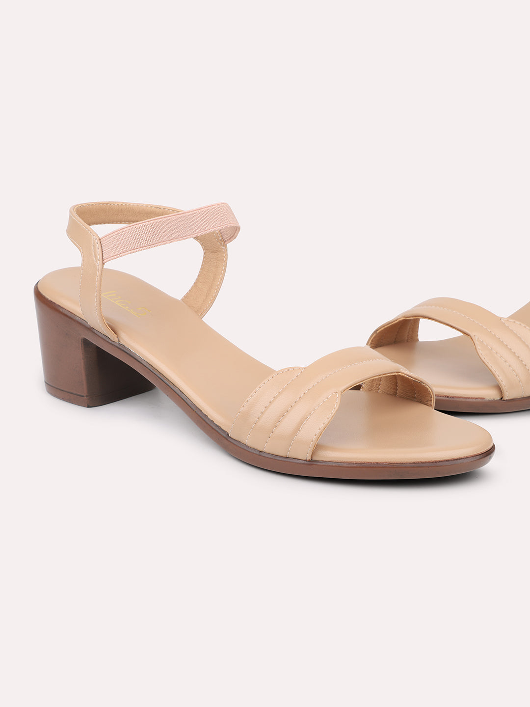 Shop Now Women Beige Solid Block Heels – Inc5 Shoes