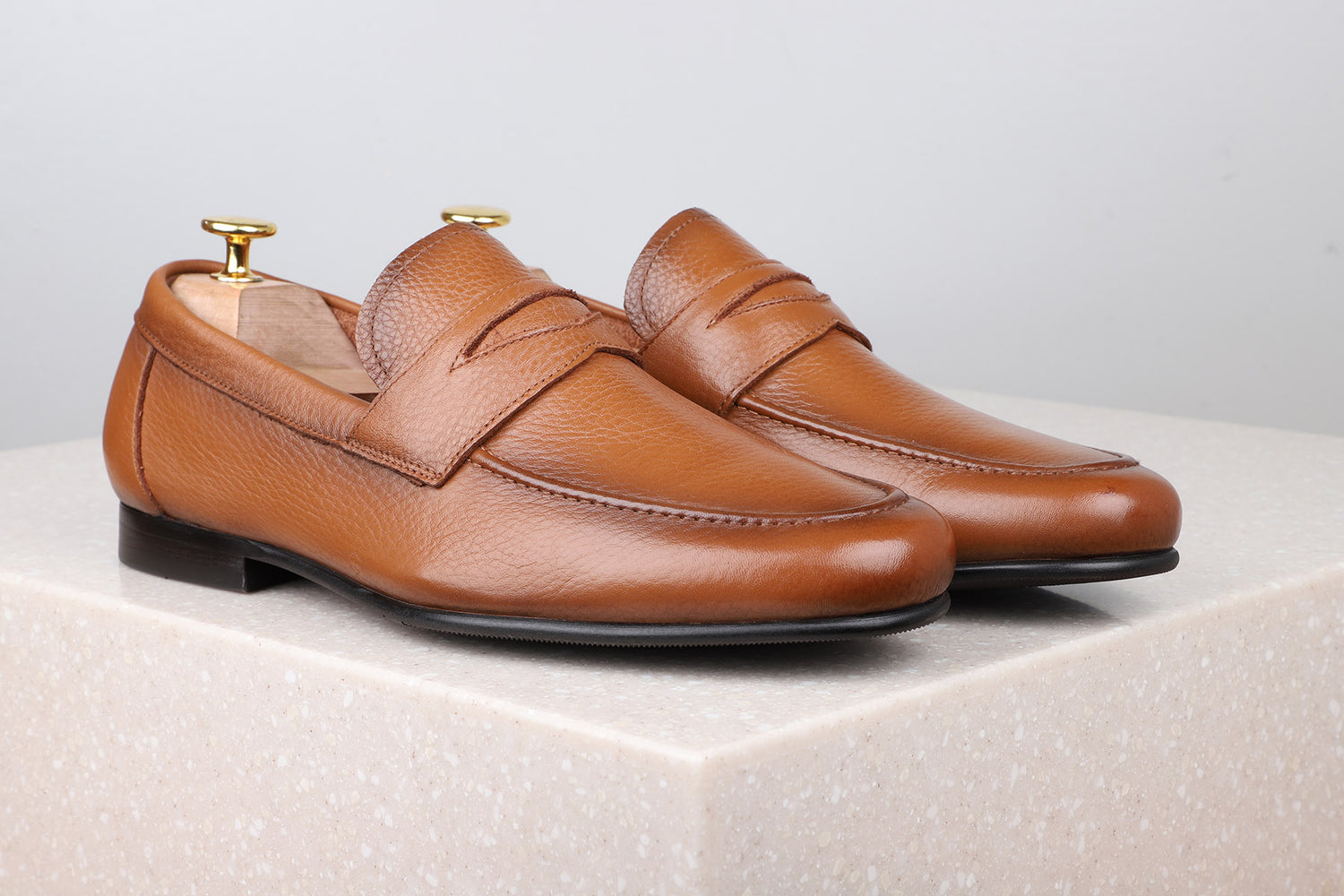 FORMAL SLIPPONS-BROWN-Men's Formal Slipons-Inc5 Shoes