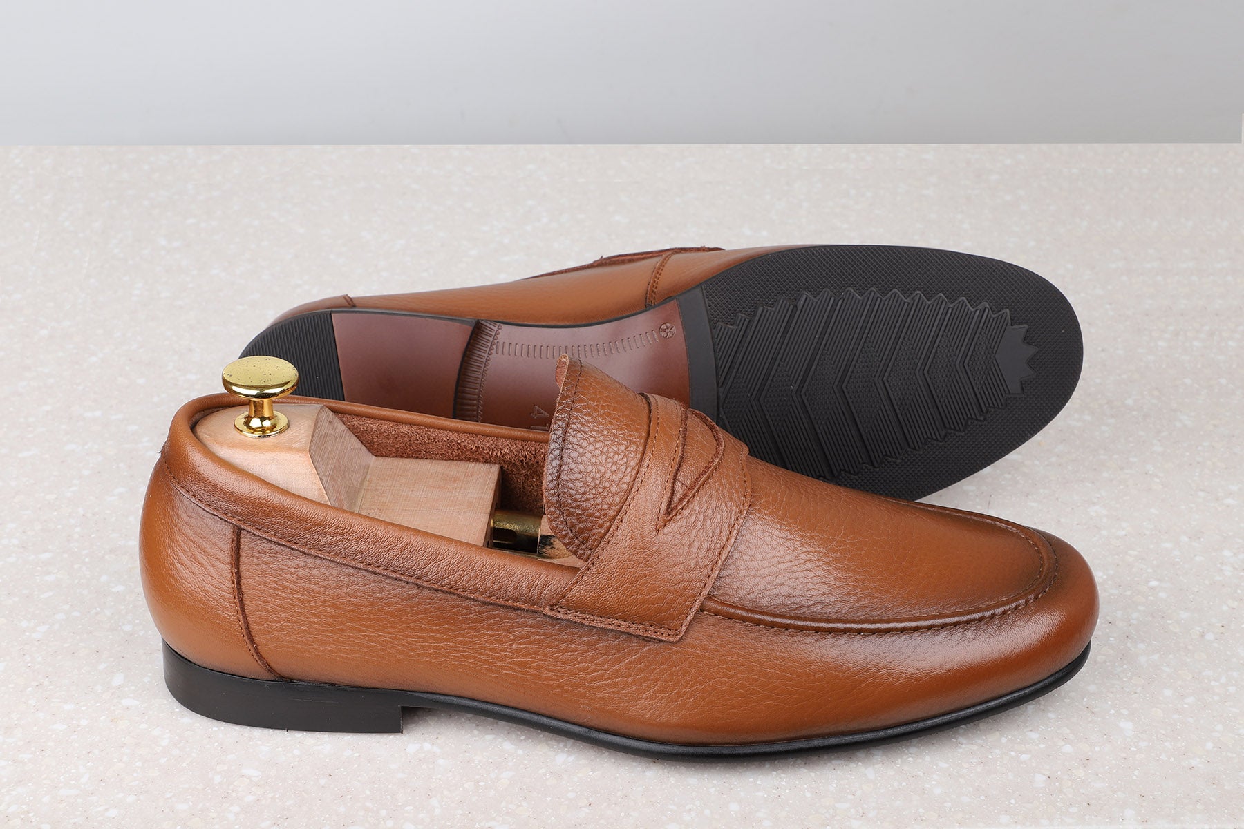 FORMAL SLIPPONS-BROWN-Men's Formal Slipons-Inc5 Shoes