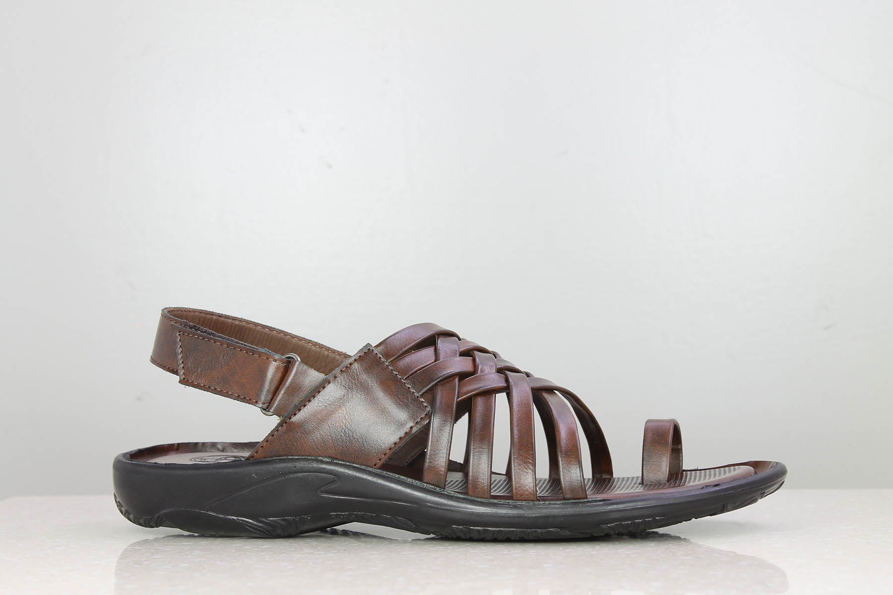 ID Brown Velcro Huarache Sandals for Men : Amazon.in: Fashion