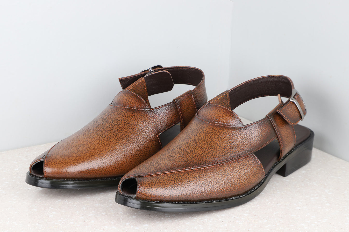 Privo Formal Sandal-Tan For Men