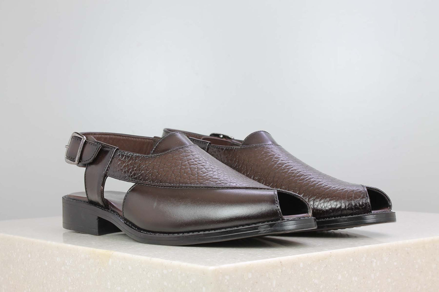 MEN'S BROWN FORMAL SANDAL-Men's Sandal-Inc5 Shoes