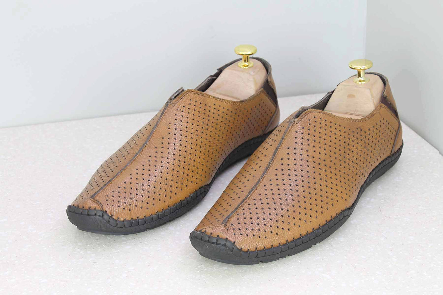 FLEXI CASUAL SHOES-TAN-Men's Casual Slipons-Inc5 Shoes