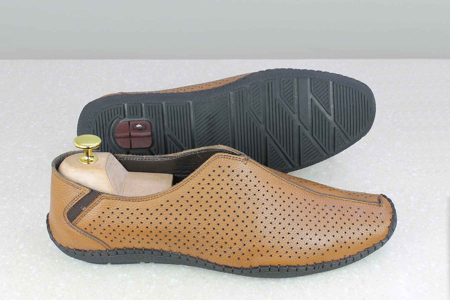 FLEXI CASUAL SHOES-TAN-Men's Casual Slipons-Inc5 Shoes