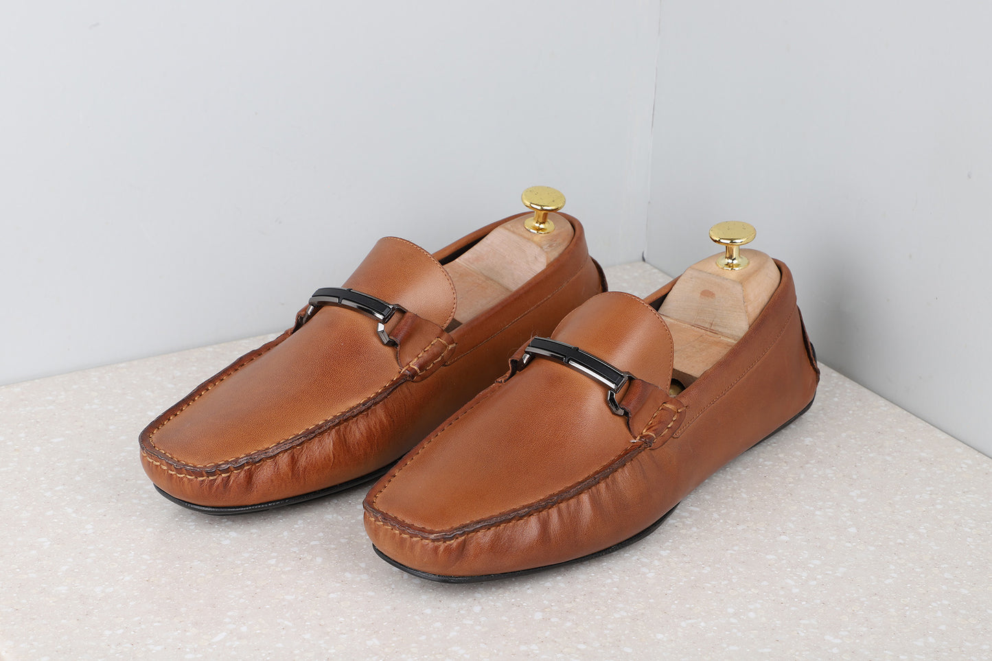 DRIVING CASUAL LEATHER SHOES-TAN-Men's Driving Shoes-Inc5 Shoes
