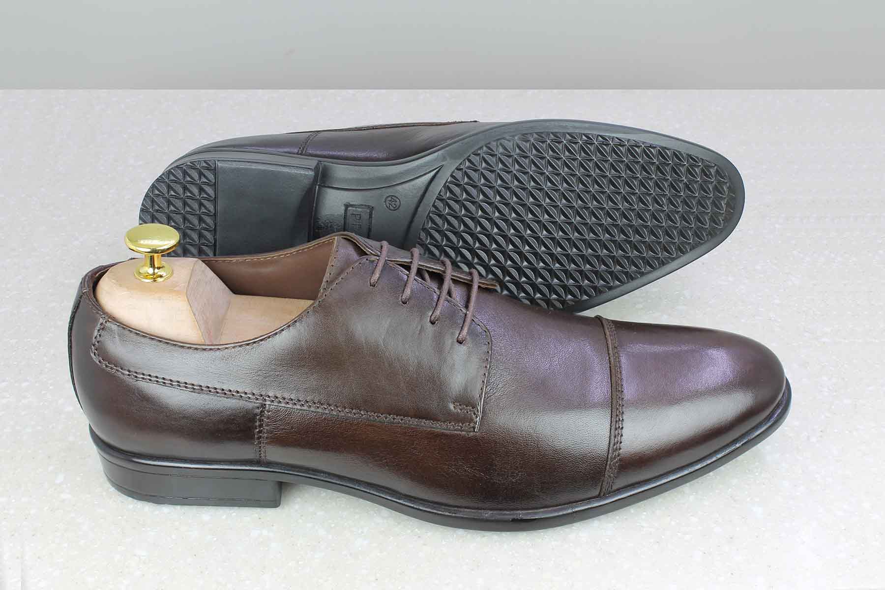 OFFICE LACE-UP - BROWN-Men's Formal Shoe-Inc5 Shoes