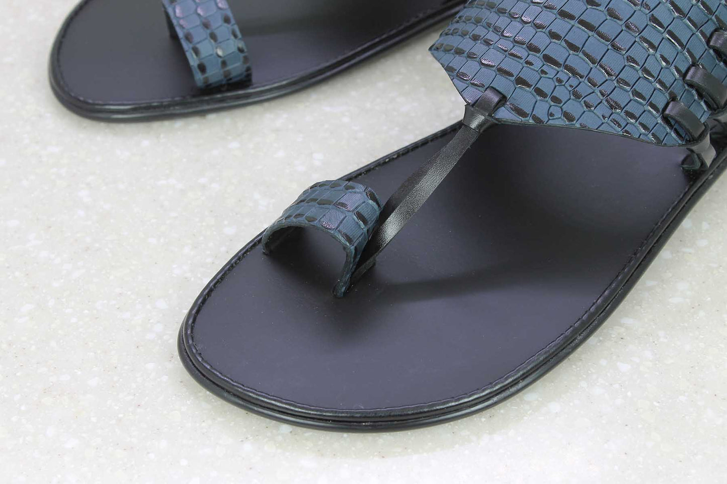 CASUAL SLIPPER - BLUE-Men's Slippers-Inc5 Shoes