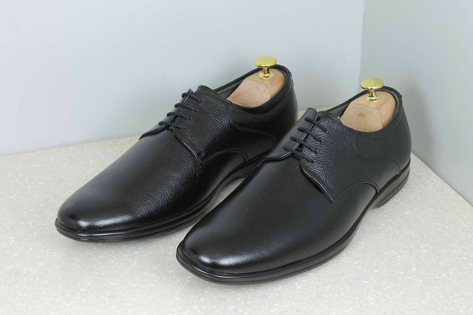 OFFICE LACE UP-BLACK-Men's Formal Shoe-Inc5 Shoes