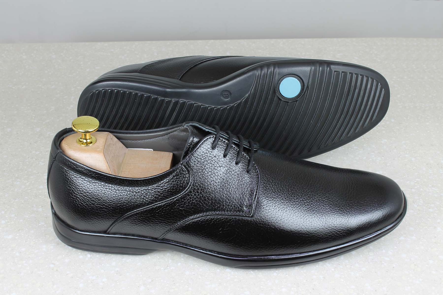 OFFICE LACE UP-BLACK-Men's Formal Shoe-Inc5 Shoes
