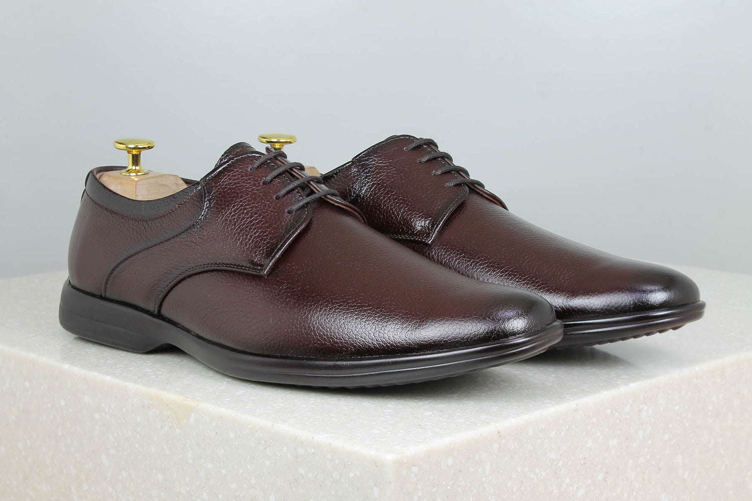 OFFICE LACE UP-WINE-Men's Formal Shoe-Inc5 Shoes