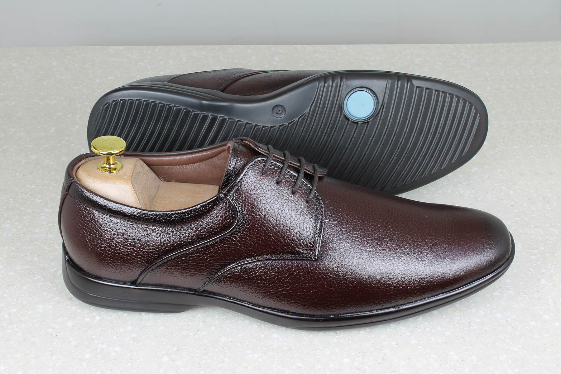 OFFICE LACE UP-WINE-Men's Formal Shoe-Inc5 Shoes