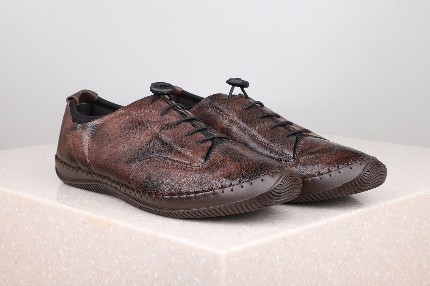 CASUAL LACE-UP SHOE-BROWN-Men's Casual Lace-Up-Inc5 Shoes